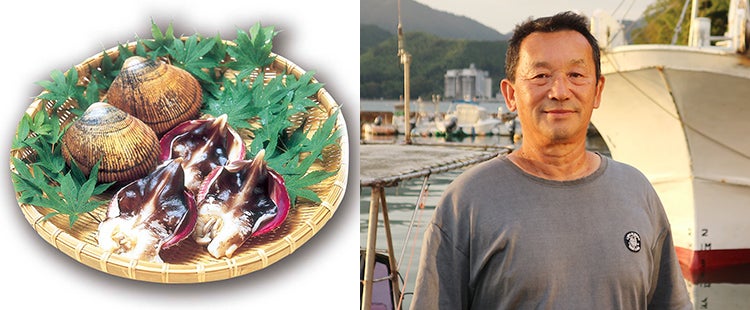 最上級の味と大きさを叶える、
              日本初の養殖技術。
              「丹後とり貝」