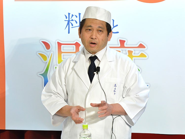 「料理と温度の関係」Program 2：温度をテーマにした料理実演と講評＋試食 [日本料理]