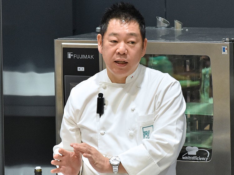 「だしの最前線を探る」Program 2：料理実演と考察 [イタリア料理]